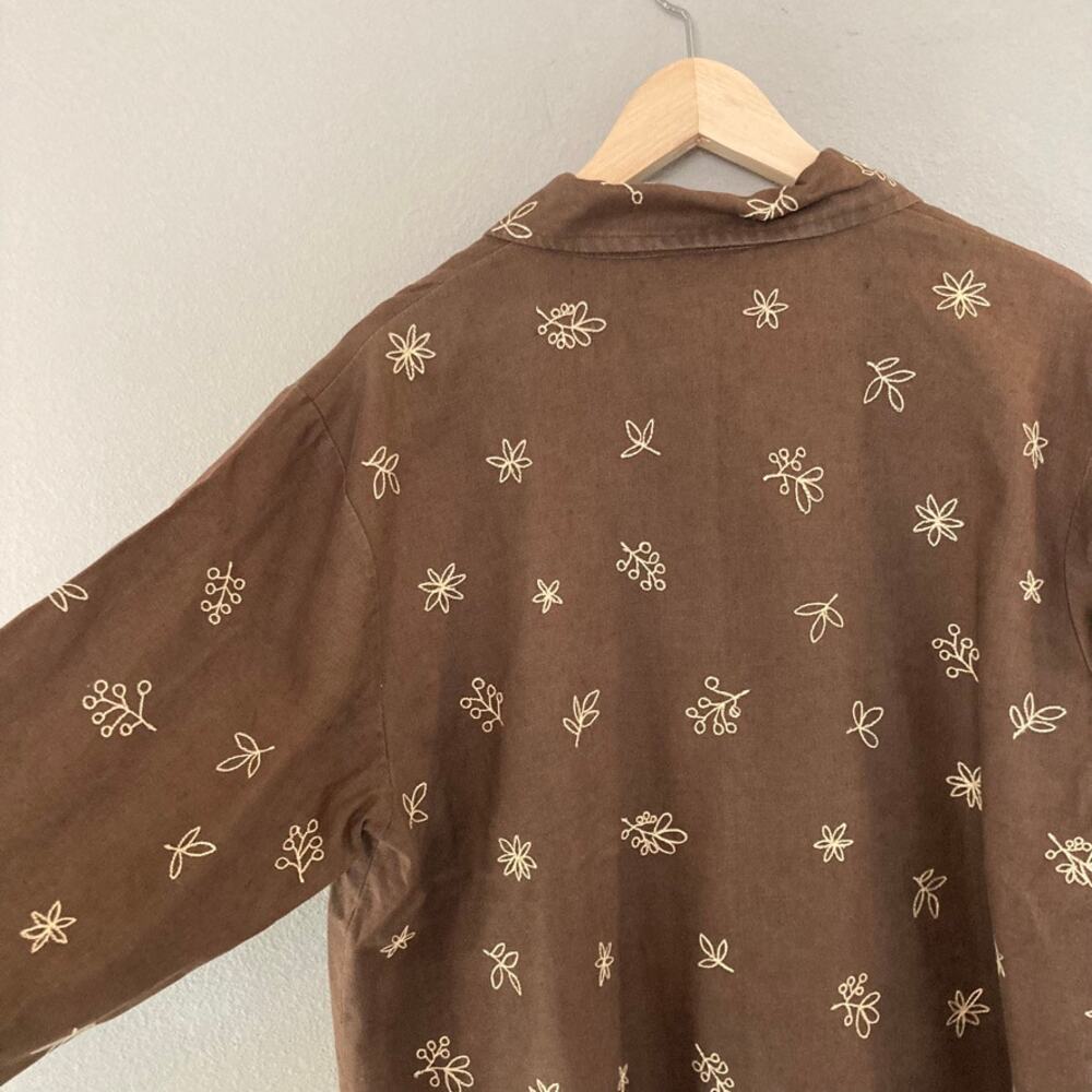 David Dart Collection Linen Buttoned Cardigan Tun… - image 8